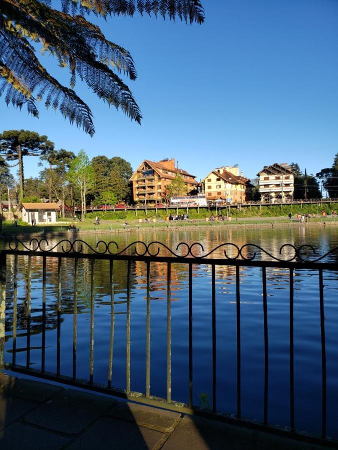 Lugar Encantador Com Patio, Proximo Ao Portico De Gramado Kültér fotó