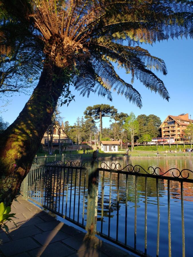 Lugar Encantador Com Patio, Proximo Ao Portico De Gramado Kültér fotó
